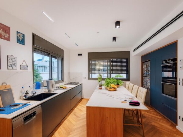 בהחשמונאים דירת 3 חד אדריכלית עם חניה 3